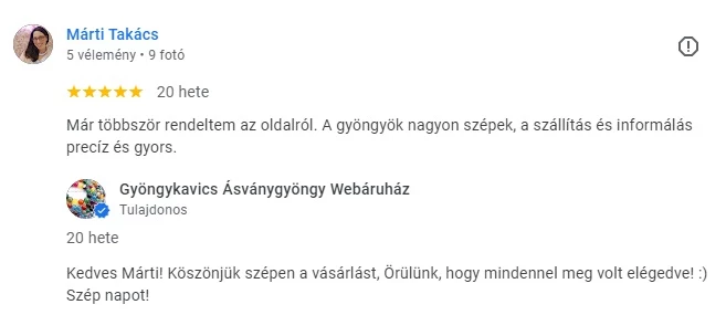 Gyöngykavics webáruház