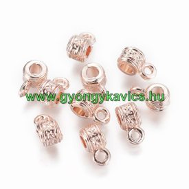   Rózsaarany Színű Medáltartó Nyaklánc Karkötő Ékszer Dísz Közdarab Köztes Charm 9x5mm
