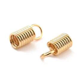 18K Aranyozott Nemesacél Zsinórvég 10,5x4,5mm