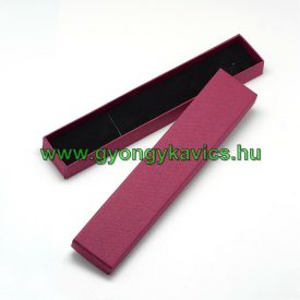   Bordó Nyaklánc Díszdoboz Ékszerdoboz Ajándékdoboz 21x4x2cm