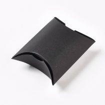 Fekete Díszdoboz Ékszerdoboz Ajándékdoboz 6,5x6,5x2,5cm