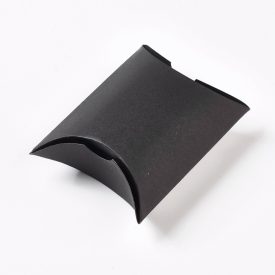 Fekete Díszdoboz Ékszerdoboz Ajándékdoboz 6,5x6,5x2,5cm