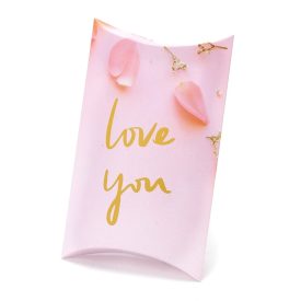  Szeretlek Love You Rózsaszín Díszdoboz Ékszerdoboz Ajándékdoboz 12,5x7,5x2cm