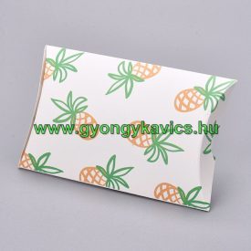   Ananászos Ananász Díszdoboz Ékszerdoboz Ajándékdoboz Barna 13x8x2cm