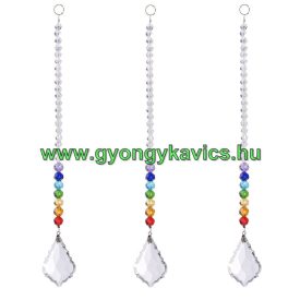 7 Csakra Napfogó (1) Feng Shui Prizma 24cm