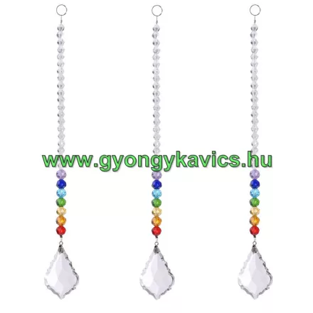 7 Csakra Napfogó (1) Feng Shui Prizma 24cm