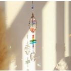 7 Csakra Vörösréz Színű Életfa (38) Napfogó Feng Shui Prizma 42cm