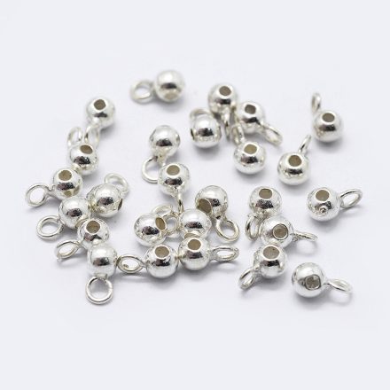 925 Ezüst Medáltartó (2) Nyaklánc Karkötő Ékszer Dísz Közdarab Köztes 5,5x3mm