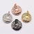 Ezüst Színű Cirkónia Strasszos Buddha Budha Medál 16x14mm