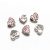 Ezüst Színű Rózsaszín Strasszos Sziv Angel Angyal Charm Köztes 10,5x11x9mm