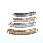 Rózsaarany Színű Cirkon Cirkónia Karkötő Ékszer Dísz Közdarab Köztes 35x4mm