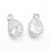 Ezüst Színű Cirkón Cirkónia Strassz Strasszos Medál 12x7mm