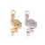 Ezüst Színű Cirkon Cirkónia Flamingó Medál 24,5x12mm