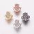 Fekete Színű Cirkón Strassz Hamsa Kéz Köztes 9,5x8,5x4mm