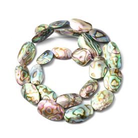 Abalone Paua Kagyló (5) Gyöngy 13-21x9-13x2-5mm