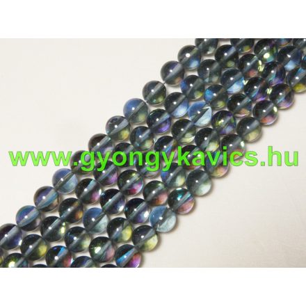 Acélkék Szintetikus Holdkő Gyöngy 10mm