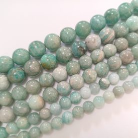 Afrikai Türkiz Amazonit Ásványgyöngy 10mm