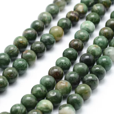 Afrikai Zöld Jade (2) Ásványgyöngy 6mm