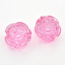 Akril Műanyag Rózsaszín Rózsa Köztes 13,4x11,3mm