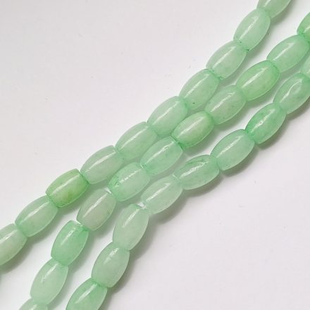 Akvamarin Jade Henger (2) Ásványgyöngy 9x6mm