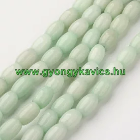 Akvamarin Jade Henger Ásványgyöngy Gyöngyfüzér 9x6mm