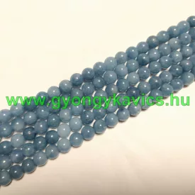 Akvamarin Kék Kvarc Ásványgyöngy 8mm
