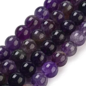 Ametiszt Ásványgyöngy 12mm – Gyöngykavics