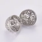 Ezüst Színű (15) Tojás Angyalhívó Medál 24x16,5x16mm