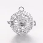 Ezüst Színű (16) Angyalhívó Medál 17x17,5x14,5mm