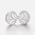 Ezüst Színű (16) Angyalhívó Medál 17x17,5x14,5mm