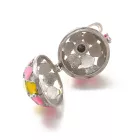 Ezüst Színű (25) Rózsaszín Sárga Tűzzománc Szív Angyalhívó Medál 36x21mm