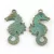 Antikolt Bronz Színű Tengeri Csikó Csikóhal Medál 38x20mm