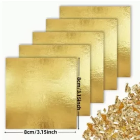 Arany Színű Alufólia 8x8cm (10db)