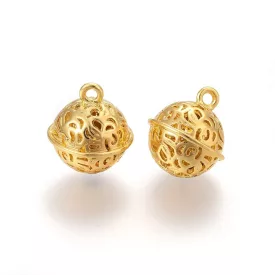 Arany Színű Angyalhívó (34) Csengő Medál 18x16mm