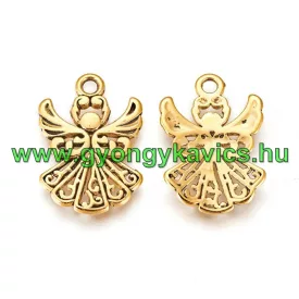 Arany Színű Angyal Medál 21x14mm