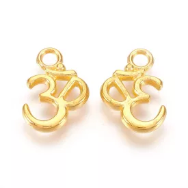 Arany Színű Aum Ohm Medál 16x11mm