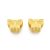 Arany Színű Lepke Pillangó Köztes Charm 8,5x12x8mm