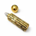 Arany "Dubai" Arab Mintás (7) Golyós Roll-On Parfüm Illóolaj Üvegcse 89x24mm 10ml 