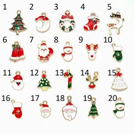   Arany Fehér Zöld Piros Színű (3) Tűzzománc Adventi Koszorú Medál Karácsonyfa Dísz 23x16mm