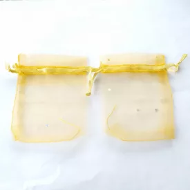 Arany Flitteres Organza Tüll Díszzacskó Dísztasak 9x7cm