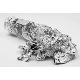   Ezüst Aranyfüst Fólia Pehely 24K 2g 13x4cm-es Flakonban (a flakon sérült, de a pehely nem)