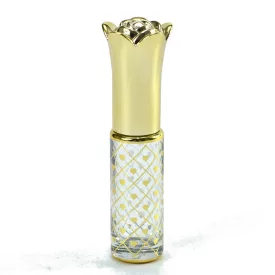   Arany Színű Szíves (11) Golyós Roll-On Parfüm Illóolaj Üvegcse 91x26mm 8ml 