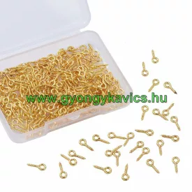   Arany Színű Nyaklánc Karkötő Ékszer Gyöngy Medál Csavaros Kampó 10x5mm