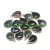 Arany Fazettált Indián / Indiai Achát Ásvány Medál 24x15x6mm