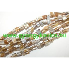 Arany Kagyló Gyöngy 8x8x5mm