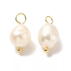18K Aranyozott Kagyló Medál, Fülbevaló Alap 16-17x9mm