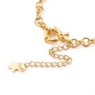 Arany Színű Nemesacél Charm Kapcsos Karkötő Alap 15cm