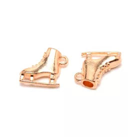   Arany Színű Jégkorcsolya Medál Karácsonyfa Dísz 17,5x20x6,5mm