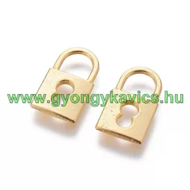 Arany Színű Lakat Medál Köztes 19x11mm