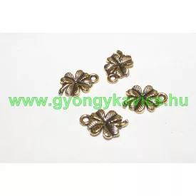 Arany Színű Lóhere Medál Köztes 17x11mm